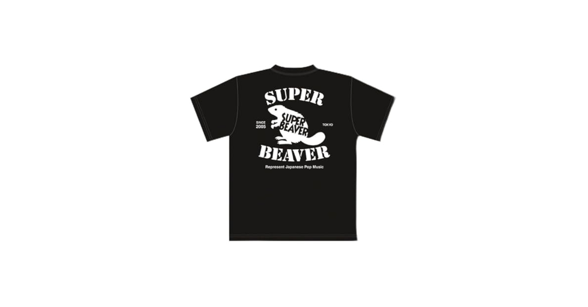 ♪新品　未開封♪SUPER BEAVER バックドロップTシャツ 黒L Amazon.co.jp: SUPERBEAVER バックドロップTシャツ 黒 Lサイズ